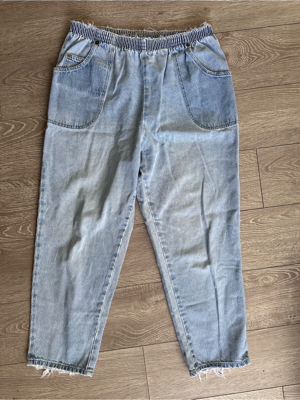 Vintage Cabin Creek Light Blue Elastic Waist Pants
